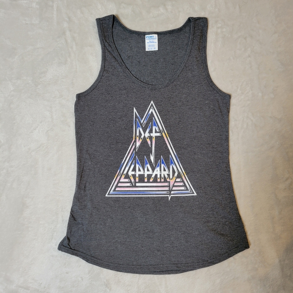 Retro Def Leppard Women's Sleeveless T Shirt Tank Small